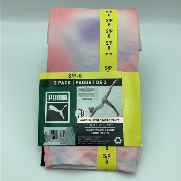 PUMA .. Girl’s Bike Shorts 🩳 .. Size Small (6) - Picture 2 of 4